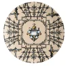 Pompei Set of 2 porcelain Dessert Plates with geometric design #6