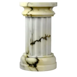 POR TAN TE Satin Paonazzo marble Column Vase