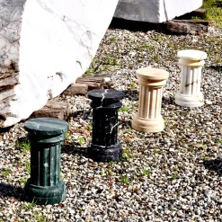 POR TAN TE Satin Paonazzo marble Column Vase