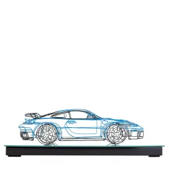 Porsche 911 GT3 Metal Wire Sculpture