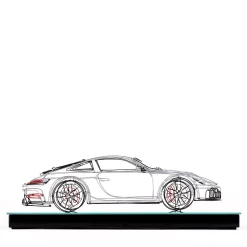 Porsche Metal Wire Sculpture