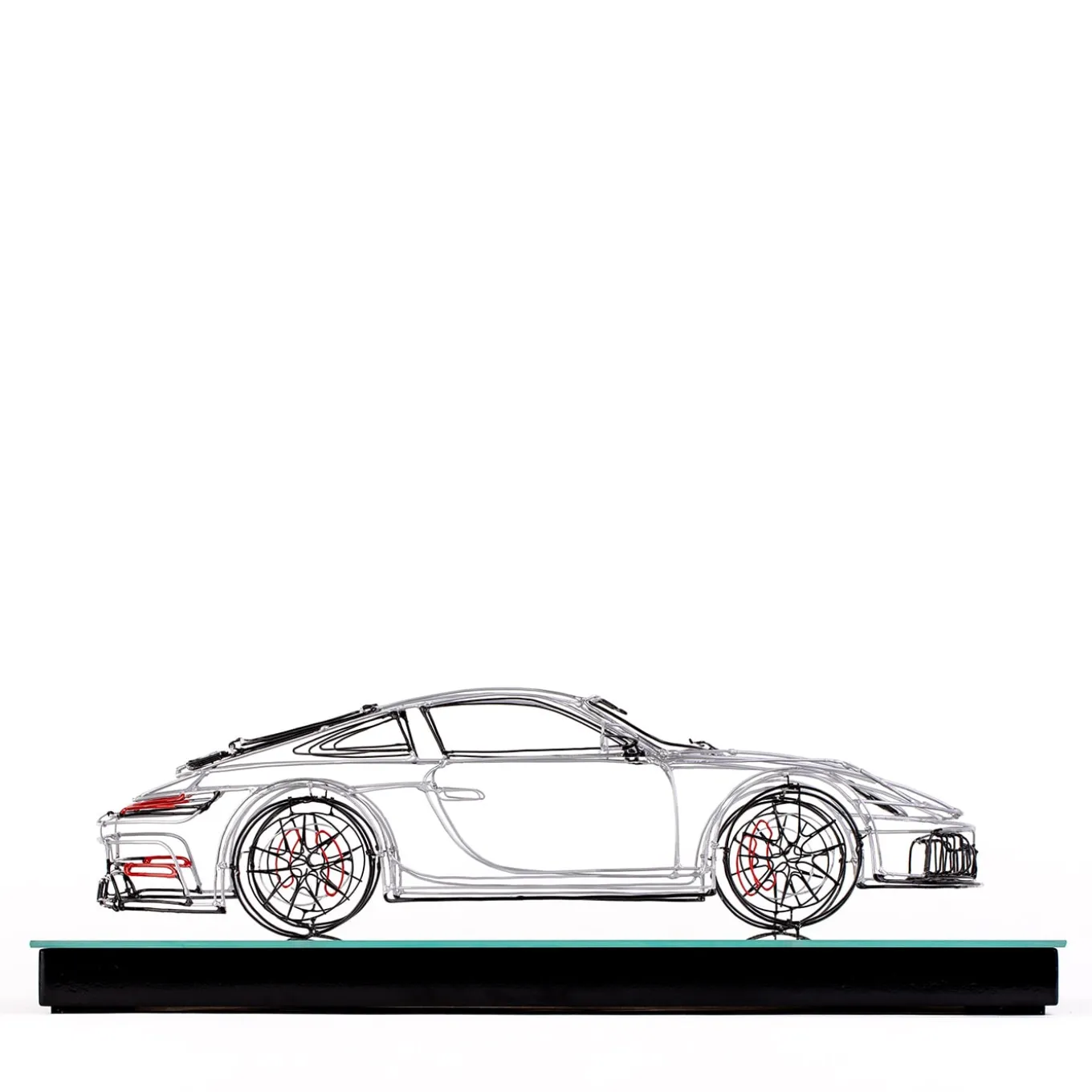 Porsche Metal Wire Sculpture