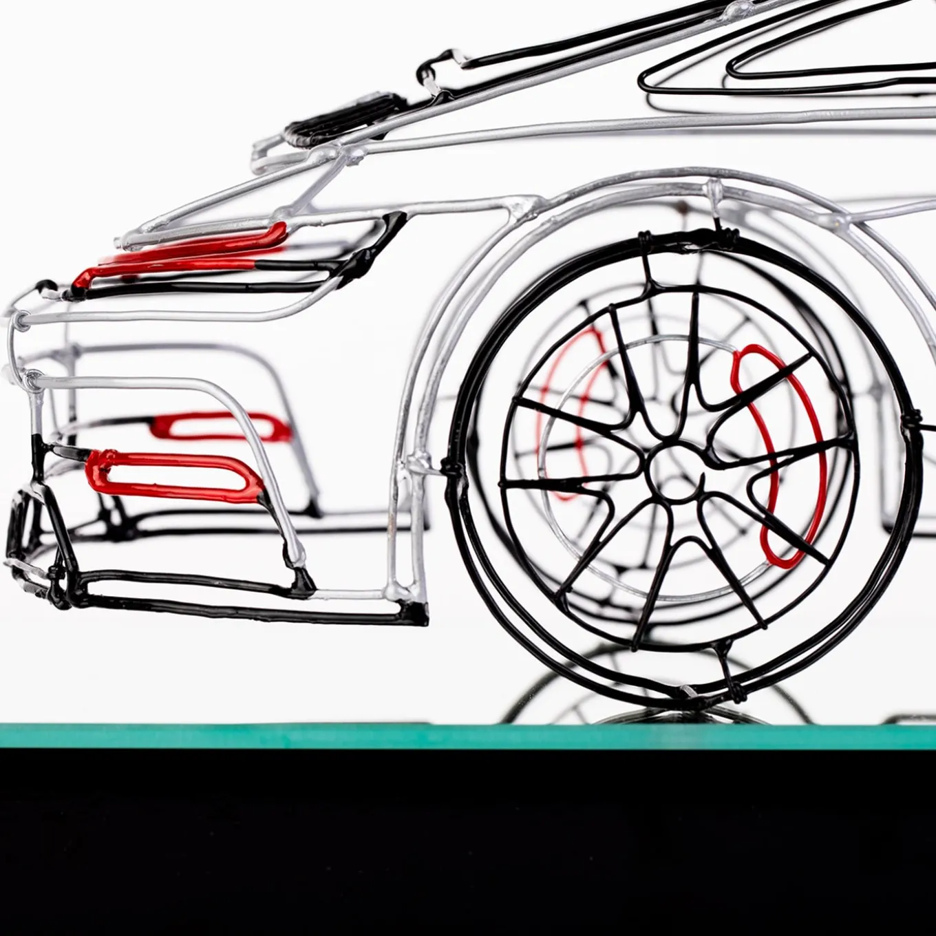Porsche Metal Wire Sculpture