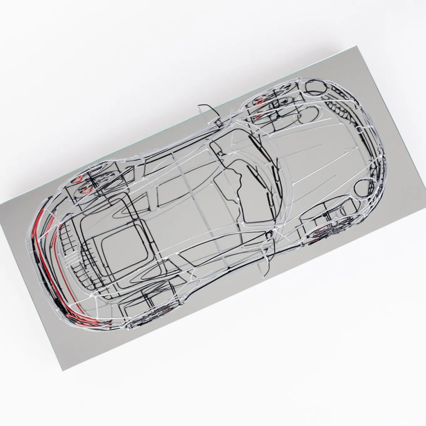 Porsche Metal Wire Sculpture