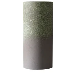 Portofino Cylindrical Speckled Gray Ceramic Vase