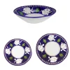 Poseidon 18-Piece Blue Plate Setting