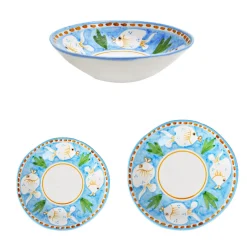 Poseidon 18-Piece Turquoise Plate Setting
