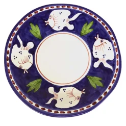 Poseidon Set of 6 Round Blue Charger Plates 38cm