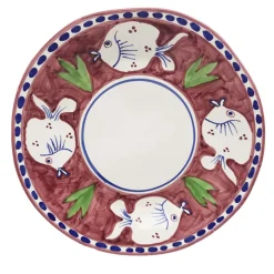 Poseidon Set of 6 Round Plum Charger Plates 38cm