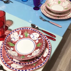 Poseidon Set of 6 Round Plum Charger Plates 38cm