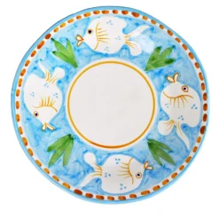 Poseidon Set of 6 Round Turquoise Charger Plates 38cm