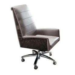 Presidential Gray Leather Office Chair