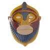 Primates Mask Kandti Glossy Multicolor Ceramic With Metal Details Wall Sculpture By Elena Salmistraro