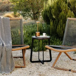 Primitivo Black Side Table