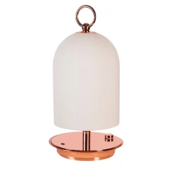 PRINCESS Gold Pink Portable Lamp by Luca Bussacchini