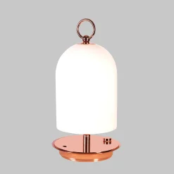 PRINCESS Gold Pink Portable Lamp by Luca Bussacchini