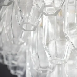 Prismatico 12-Light Clear Ceiling Lamp