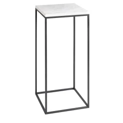 Procida White Carrara Side Table