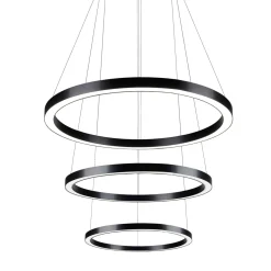 Profile Project 3 LEV Matt Black Chandelier