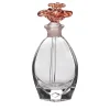 Profumo Crystal Pink Murano Flower Stopper Perfume Bottle