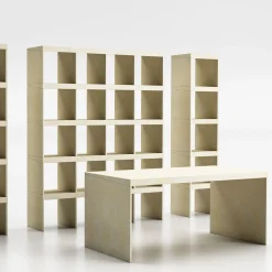 Prospettive Rectangular Stone Writing Table by Gumdesign