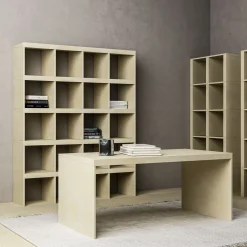 Prospettive Rectangular Stone Writing Table by Gumdesign