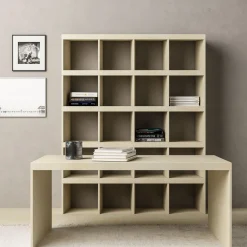 Prospettive Rectangular Stone Writing Table by Gumdesign