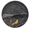 P11Sm Round Black and Yellow Decorative Plate