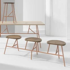 Puccio 716 Brown Bench by Emilio Nanni