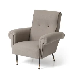 Pulce light gray armchair