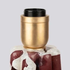 Purple Murano Glass Bucket Lamp