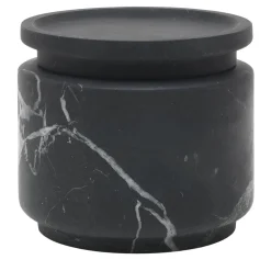 Pyxis Small Black Marquina Jar by Ivan Colominas