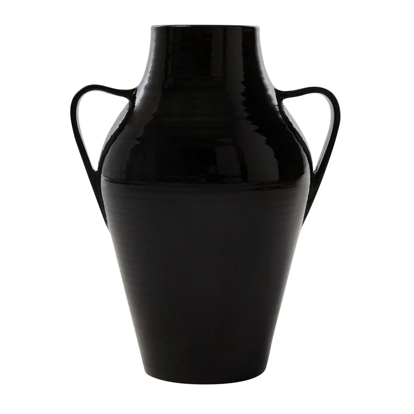 Quartara Black Ceramic Vase