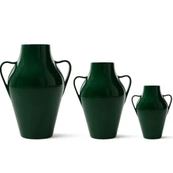 Quartara Green Ceramic Vase
