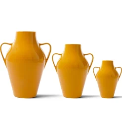 Quartara Mustard Ceramic Vase