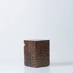 Quartus I Carved Moka Stool