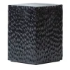 Quartus III Carved Black Stool