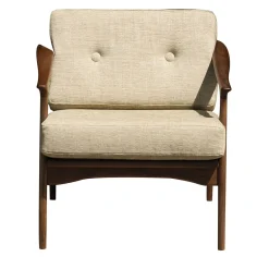 Quiete Walnut Lounge Chair #1