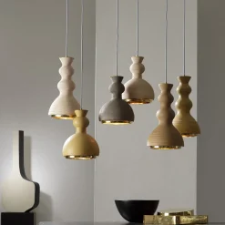 7307/R Allegra Sandblasted Pink Pendant Lamp