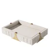 Raban R Rectangular White Leather Tray