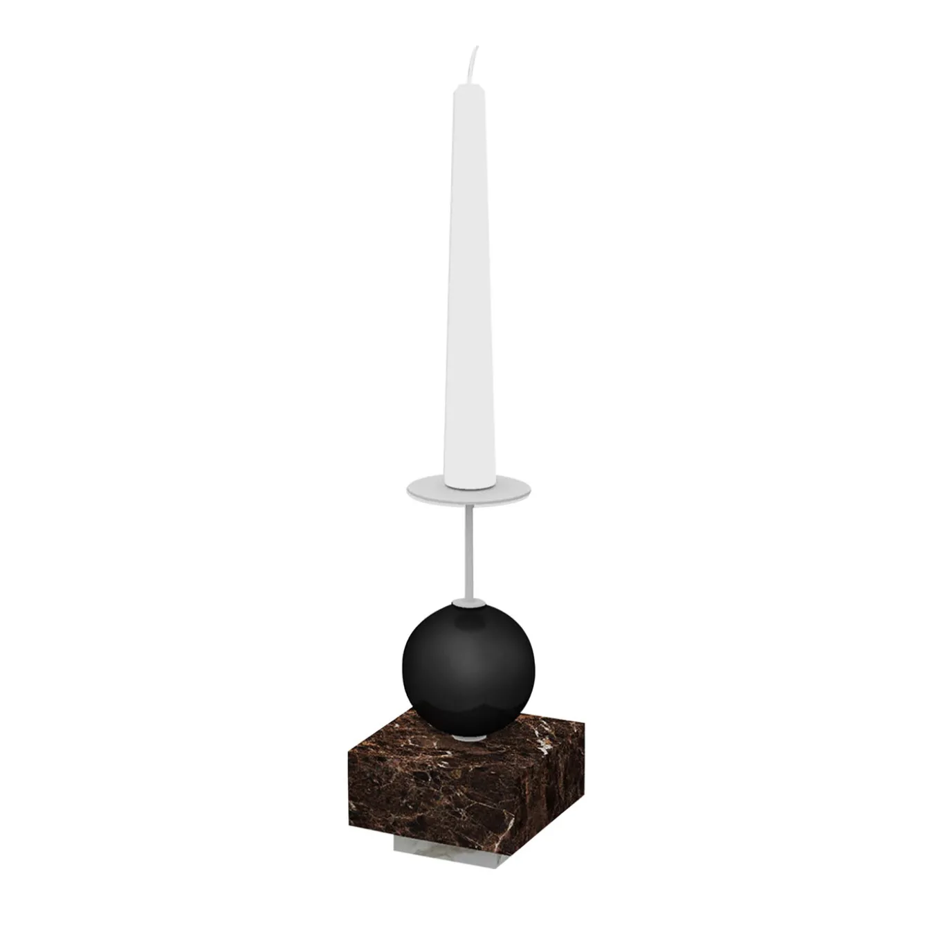 Raccontami Emperador Dark, Black and White Candle Holder