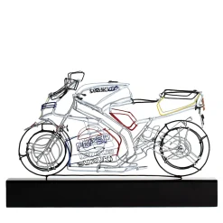 Racing Motorcycle Wire Sculpture