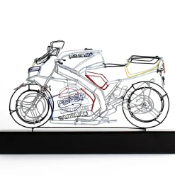 Racing Motorcycle Wire Sculpture