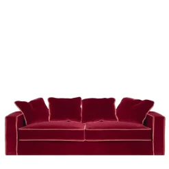 RAFAELLA BIO red and orange 3-seater SOFA