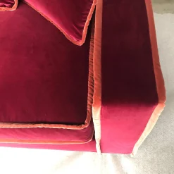 RAFAELLA BIO red and orange 3-seater SOFA