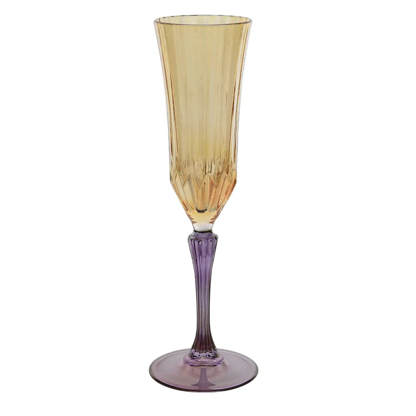 Rainbow Multicolor Mouth-Blown Glass Flutes Set