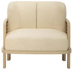 Raquette 180 Beige Armchair by Cristina Celestino