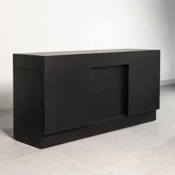 Rastrero Black Lacquered Oak Sideboard