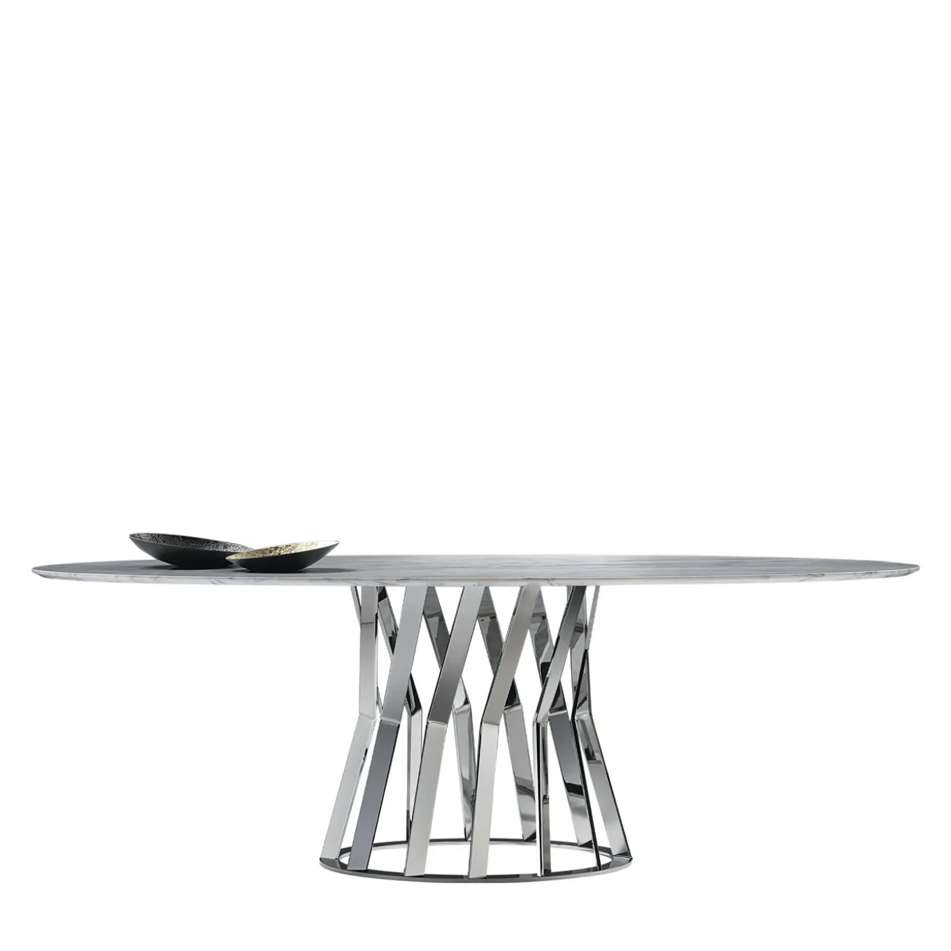 Ray Ed/20 353 Chrome Dining Table By Stefano Bettio