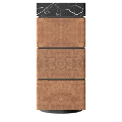 RC Wood Burl Bar Cabinet